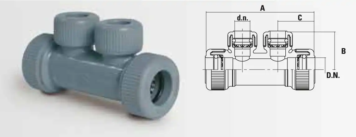 Two Outlet Manifold